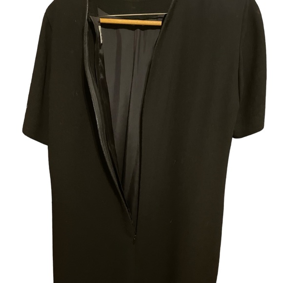 🇬🇧 Jaeger Black 💯 Wool Dress Size 12 🇬🇧 - Picture 4 of 7